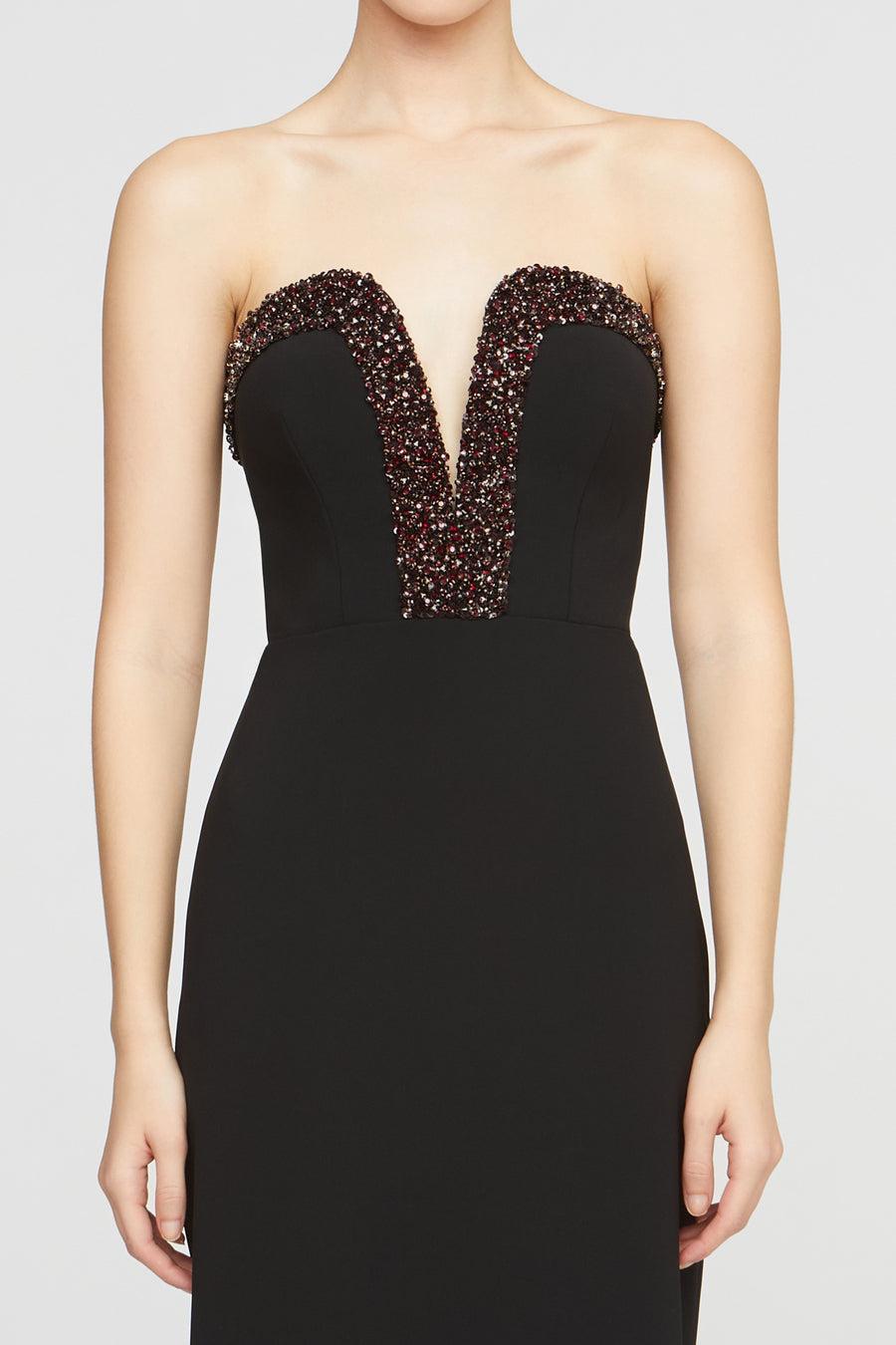 Halston Heritage Ila Crepe Gown