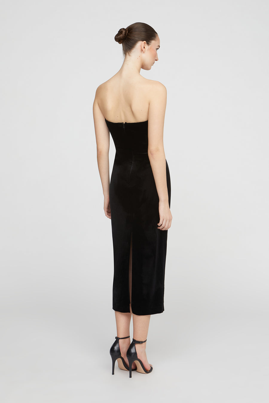 Halston Heritage Imara Velvet Midi Dress