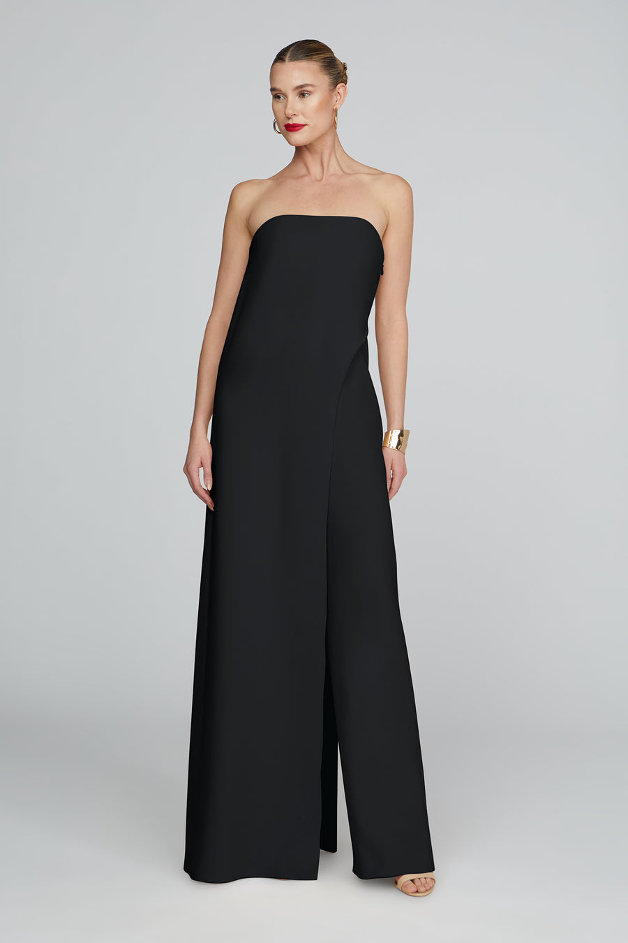 halston heritage Jacqueline Crepe Jumpsuit