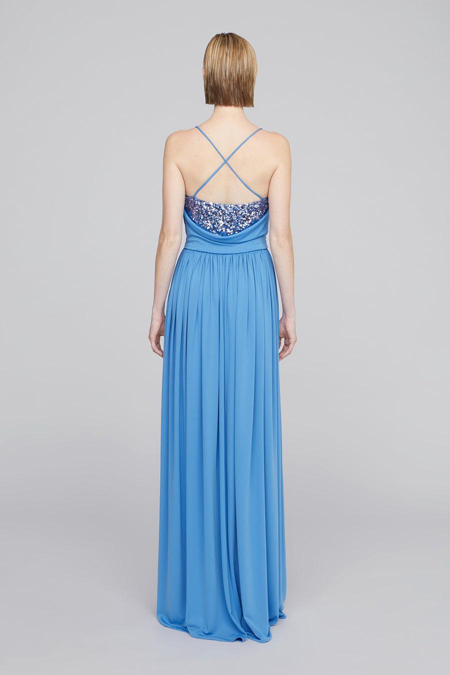 Halston Heritage Jeanne Matte Jersey Gown