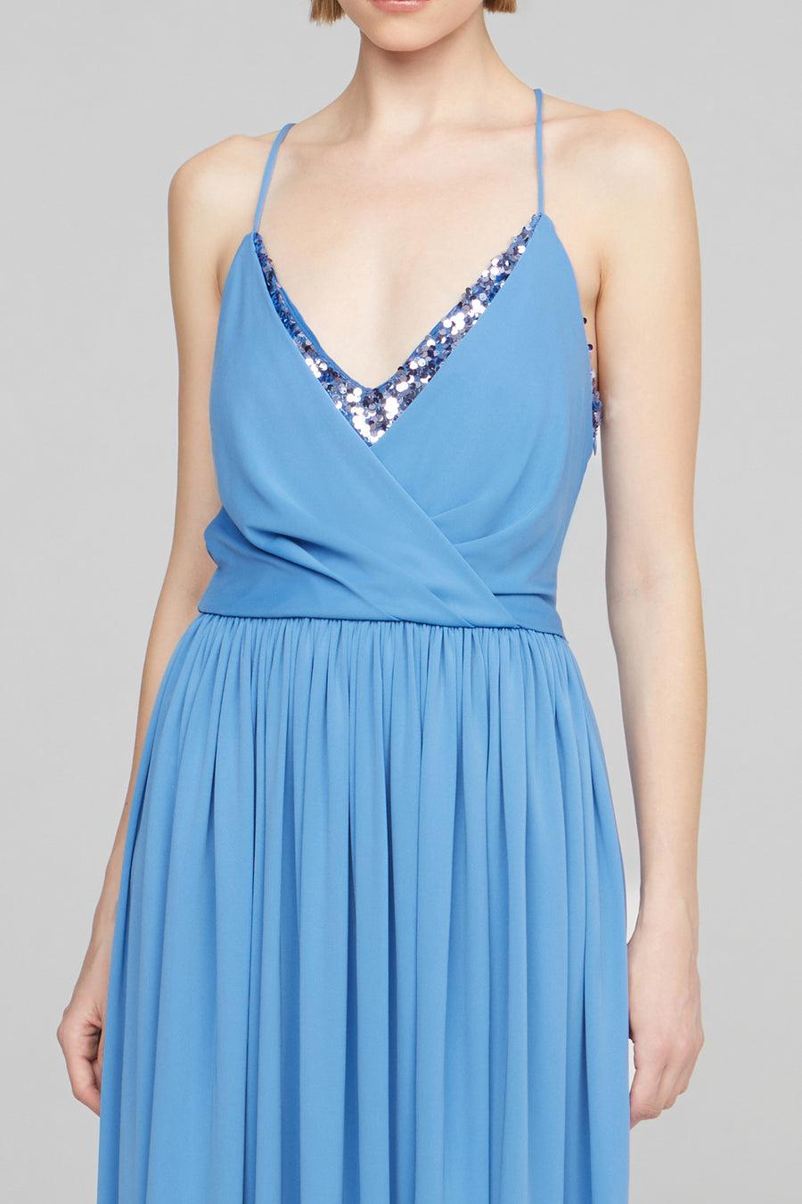 Halston Heritage Jeanne Matte Jersey Gown