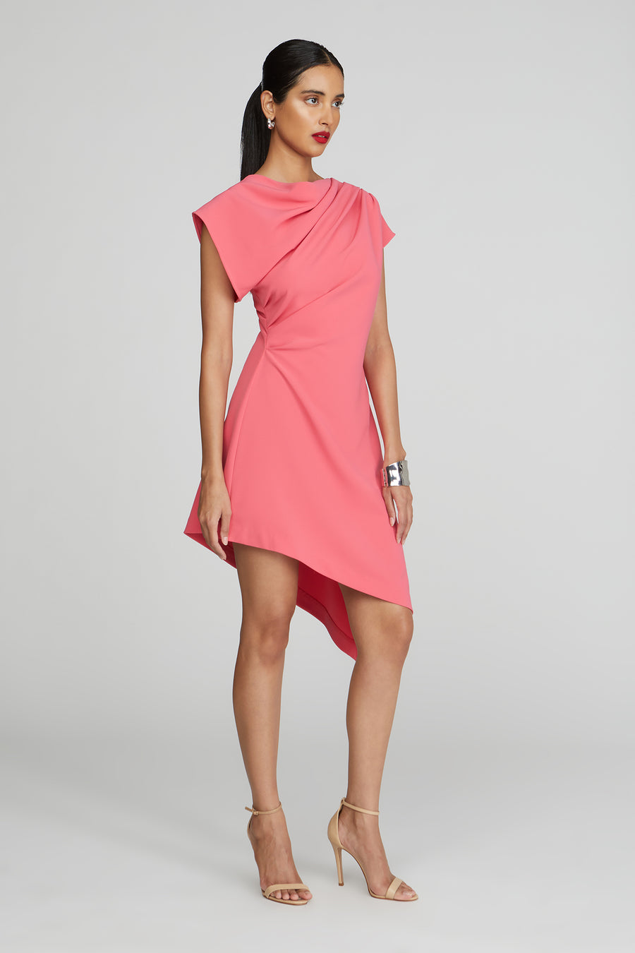 Halston Heritage Jolie Dress In Luxe Crepe