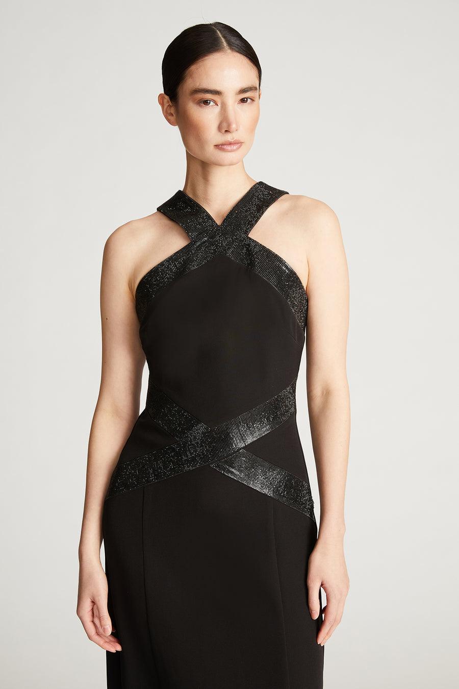 Halston Heritage Joyce Gown In Crepe