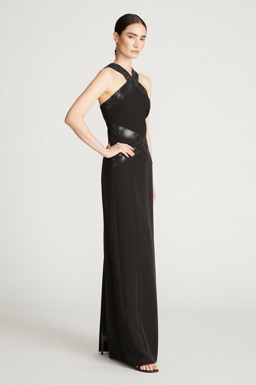 Halston Heritage Joyce Gown In Crepe