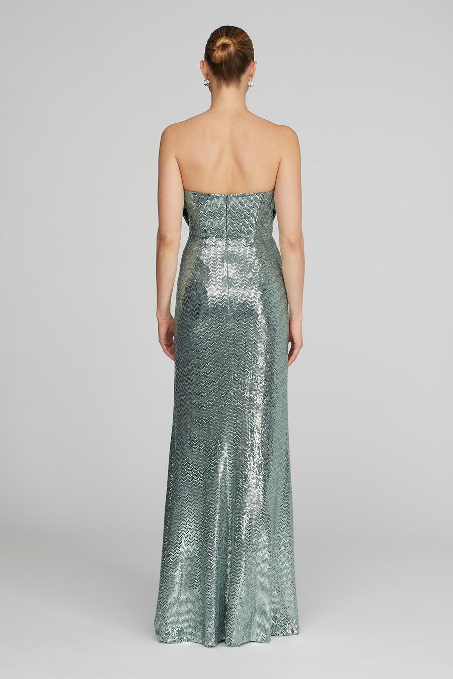 Halston Heritage Juliette Disco Jersey Gown