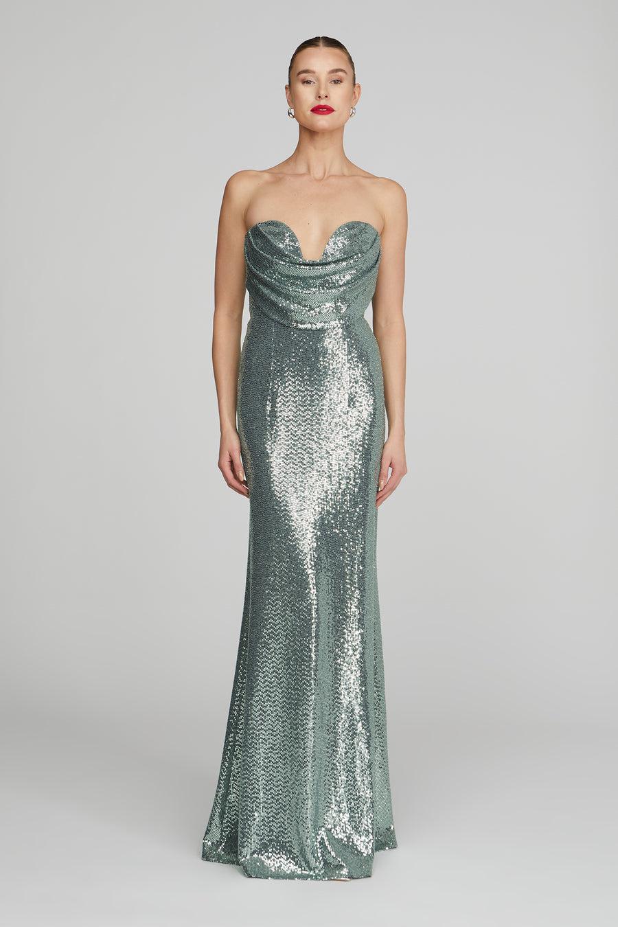 halston heritage Juliette Disco Jersey Gown