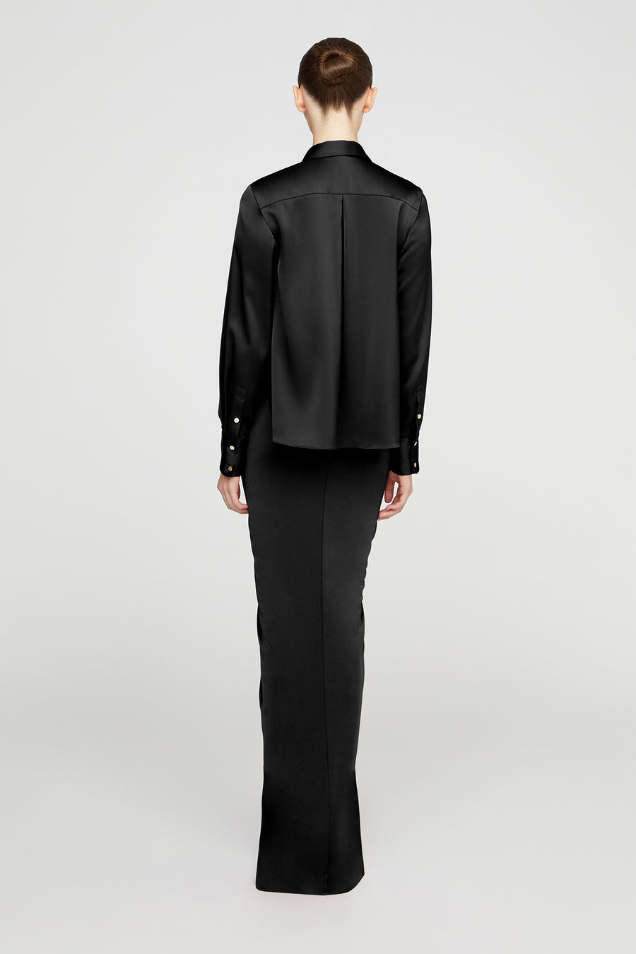 Halston Heritage Katrine Jersey And Satin Gown