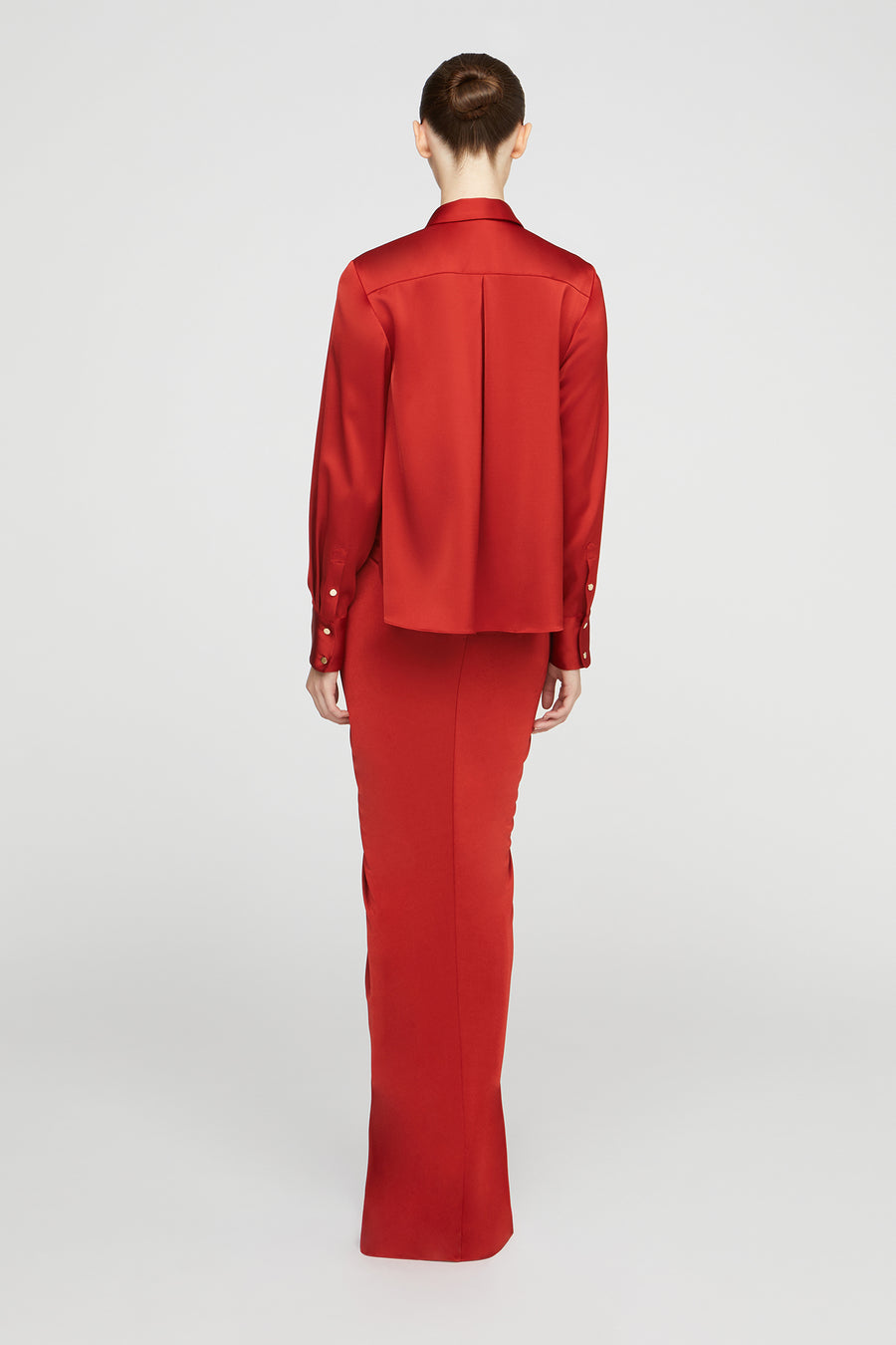 Halston Heritage Katrine Jersey And Satin Gown