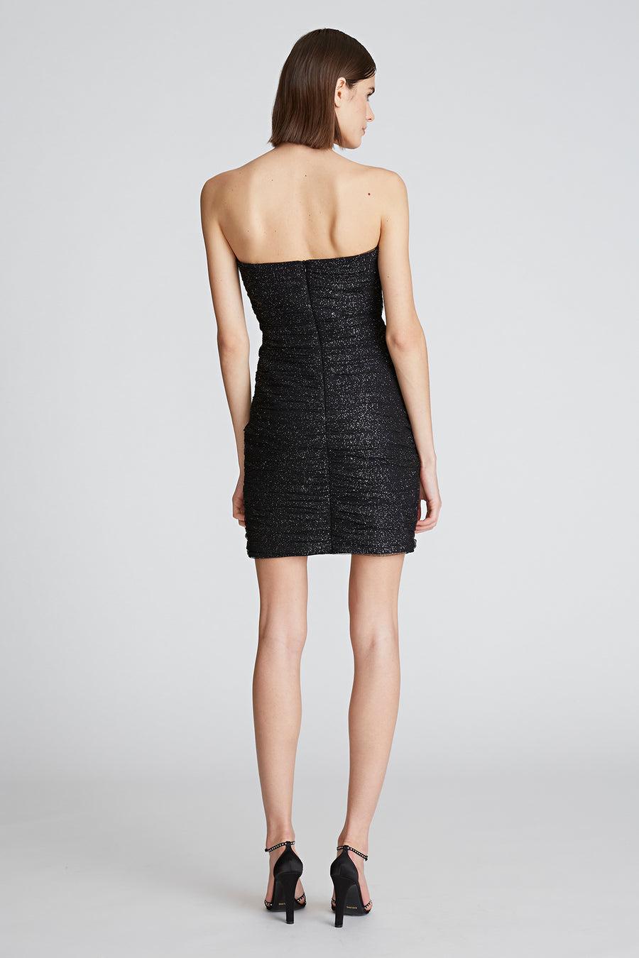 Halston Heritage Lani Dress In Shimmer Tulle