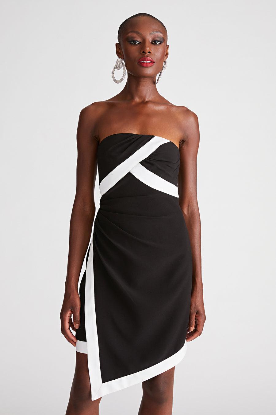 Halston Heritage Lanie Dress In Crepe