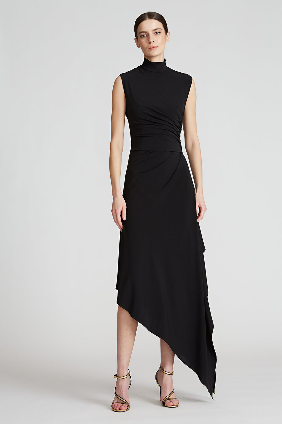 halston heritage Layla Jersey Side Drape Dress