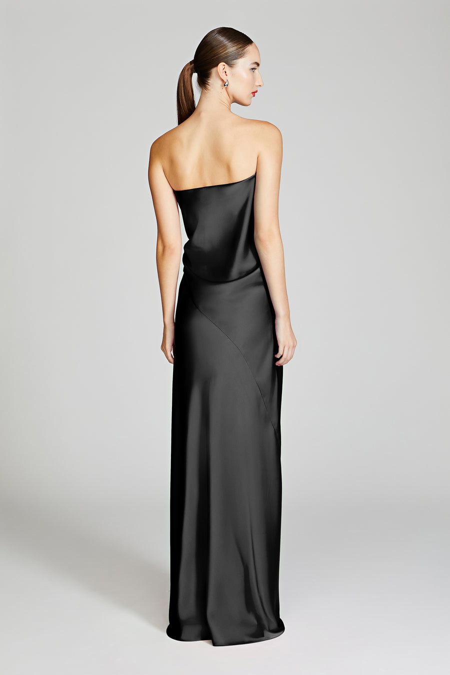 Halston Heritage Lisette Satin Gown
