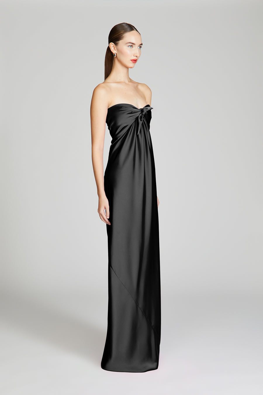 Halston Heritage Lisette Satin Gown