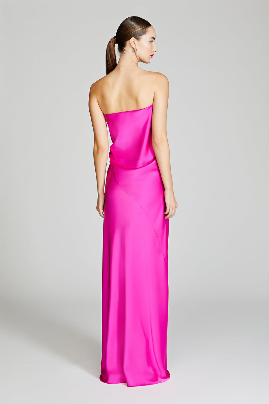 Halston Heritage Lisette Satin Gown