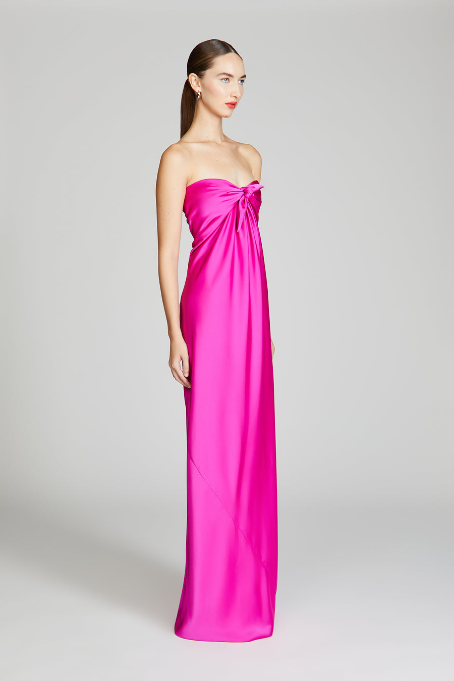 Halston Heritage Lisette Satin Gown