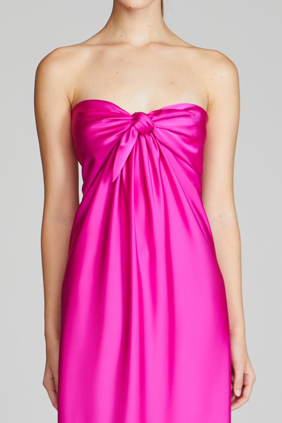 Halston Heritage Lisette Satin Gown