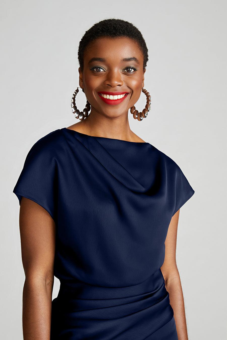 Halston Heritage Lissandra Satin Gown