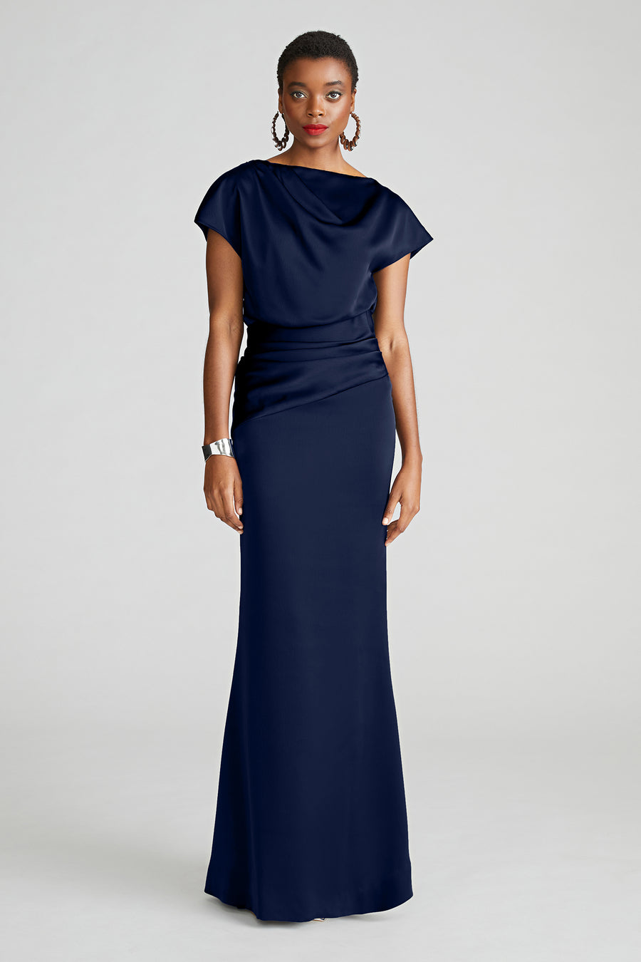 halston heritage Lissandra Satin Gown