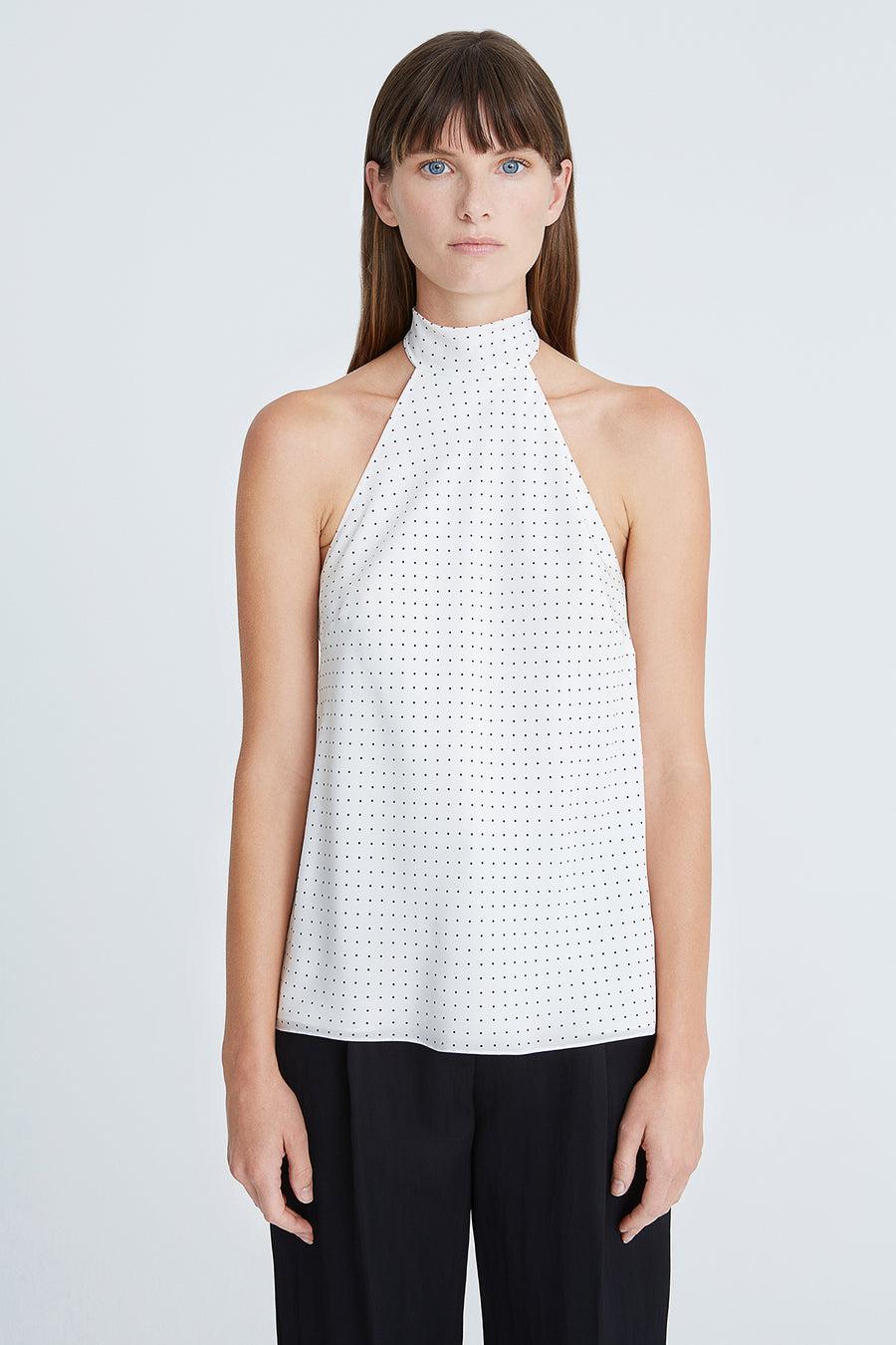 Halston Heritage Loren Cdc Micro Dot Top