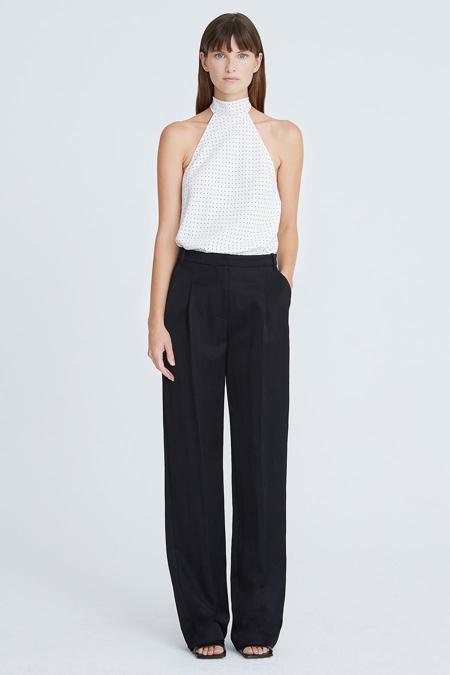 halston heritage Loren Cdc Micro Dot Top