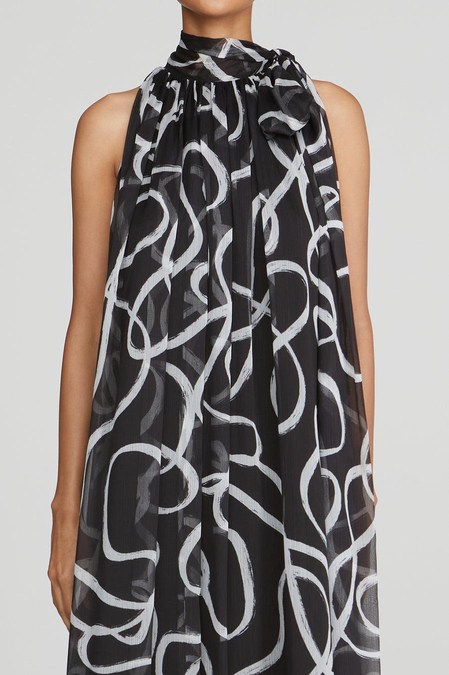 Halston Heritage Lyle Chiffon Gown