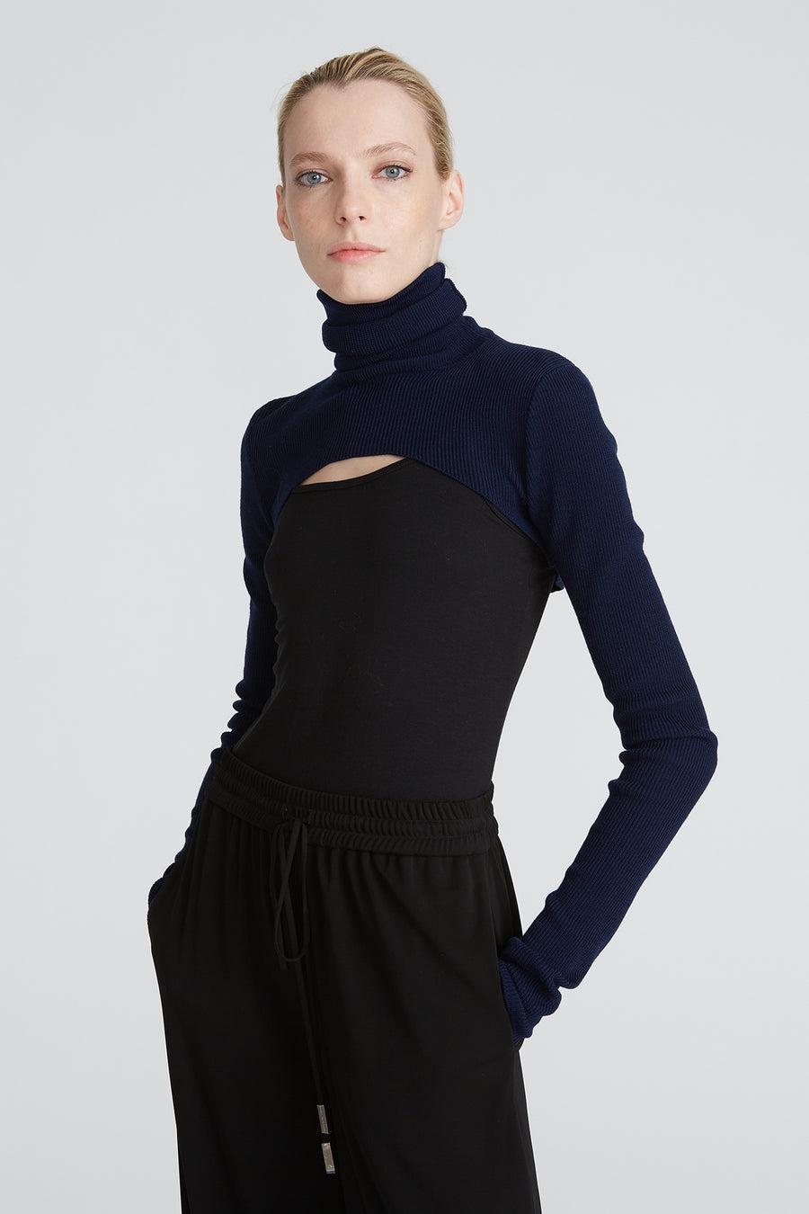 Halston Heritage Mina Turtleneck Shrug