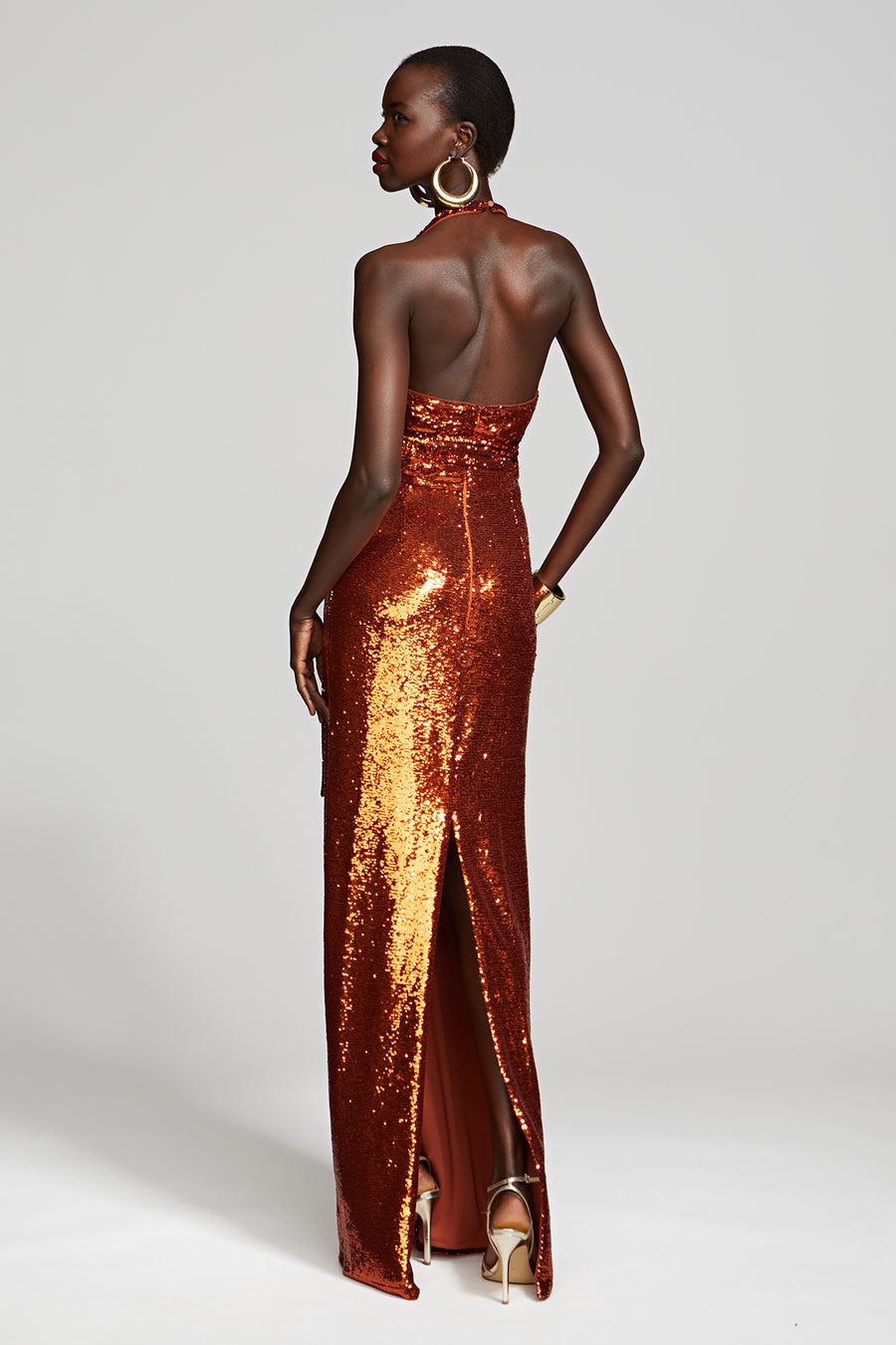 Halston Heritage Mio Gown In Sequin