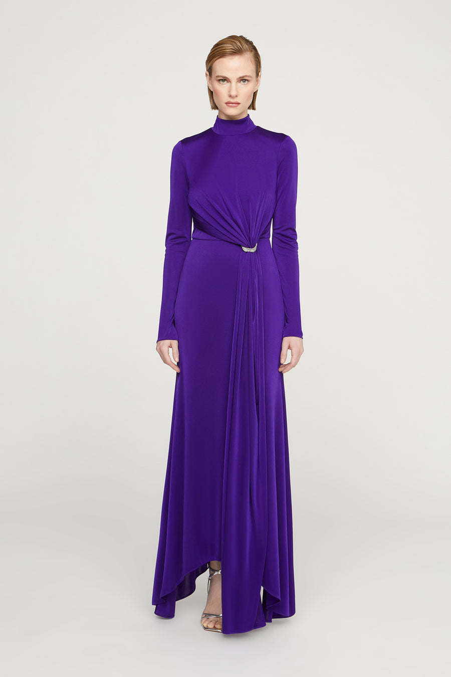 halston heritage Mya Long Sleeve Jersey Dress
