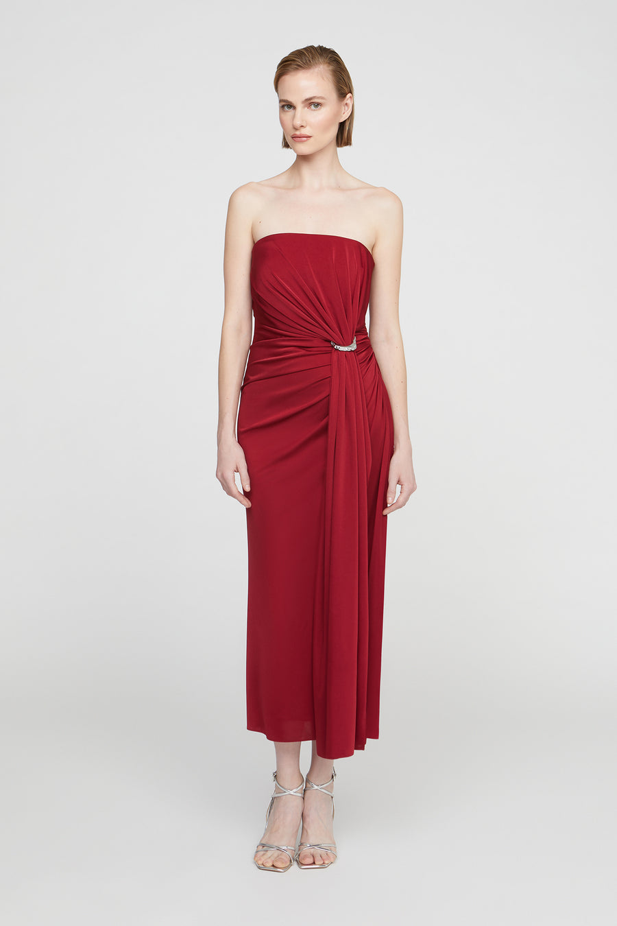 halston heritage Nadia Jersey Midi Dress