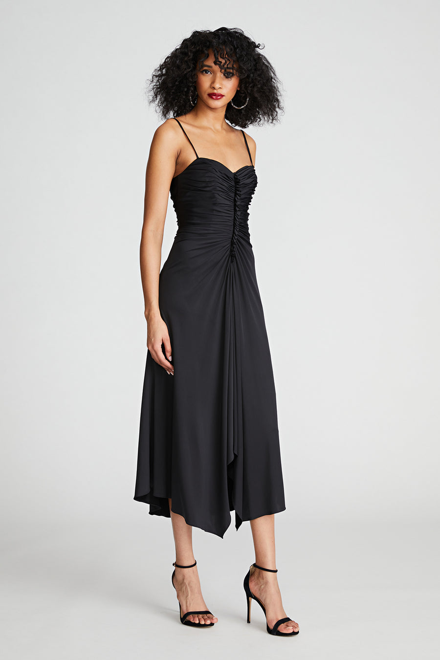Halston Heritage Nadine Dress In Sheer Jersey