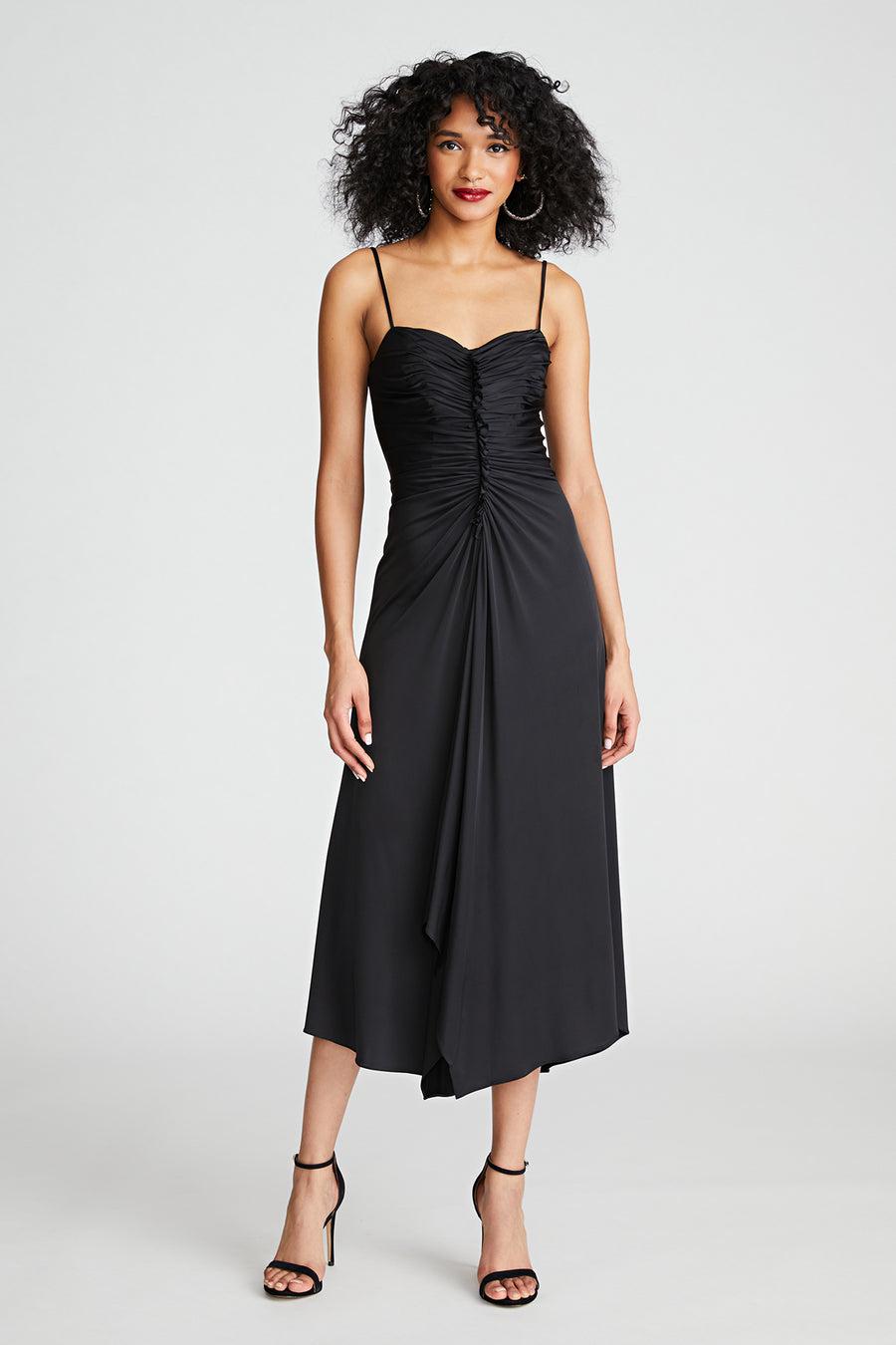 halston heritage Nadine Dress In Sheer Jersey