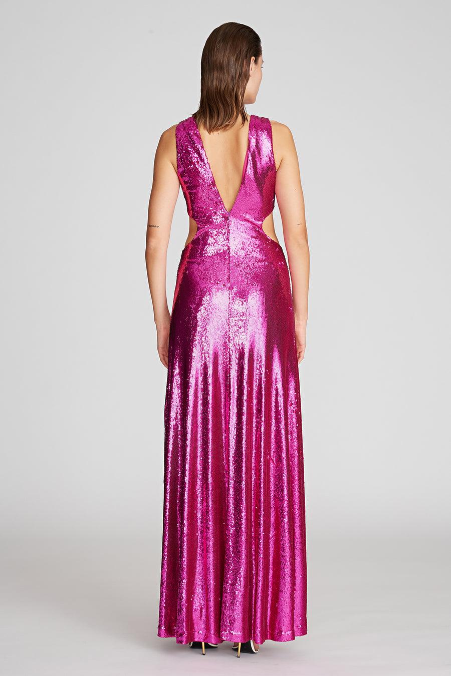 Halston Heritage Natalia Gown In Sequins