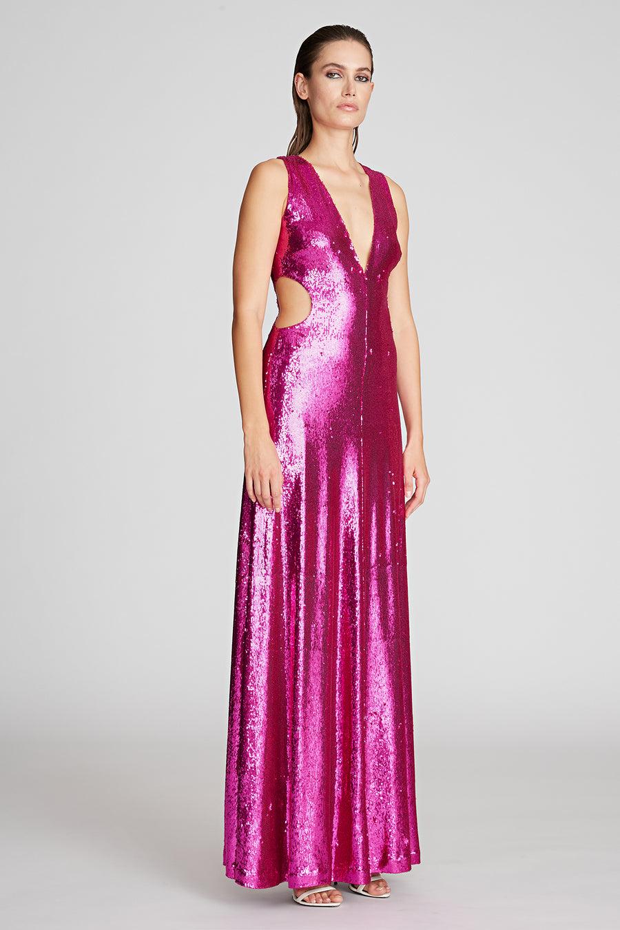 Halston Heritage Natalia Gown In Sequins