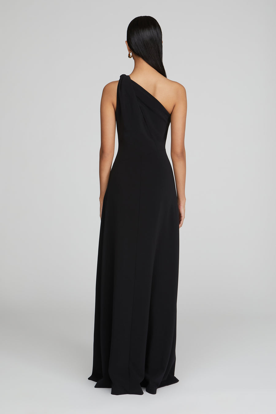 Halston Heritage Navi Luxe Crepe Gown