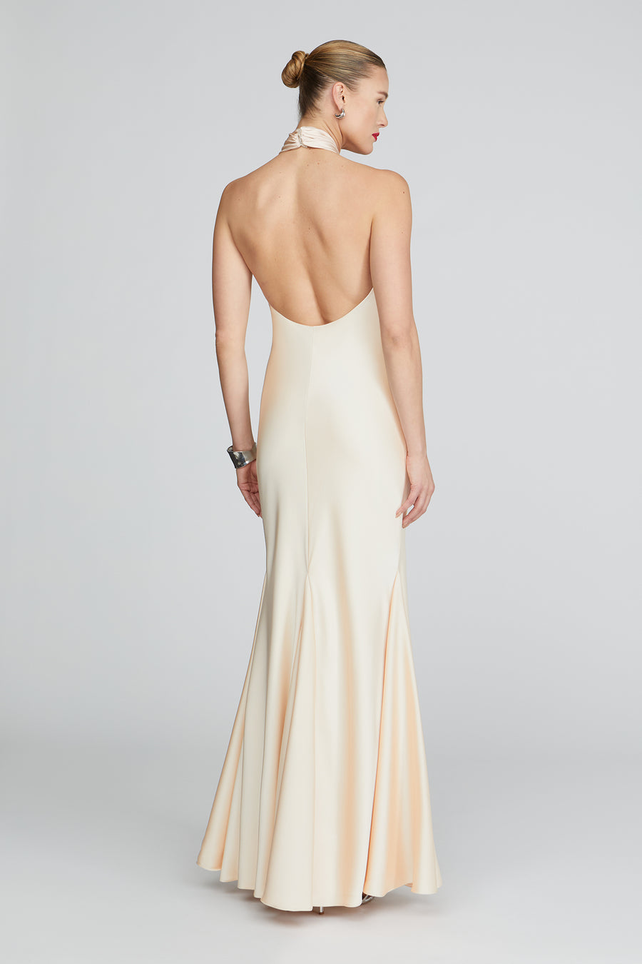 Halston Heritage Ninette Satin Gown