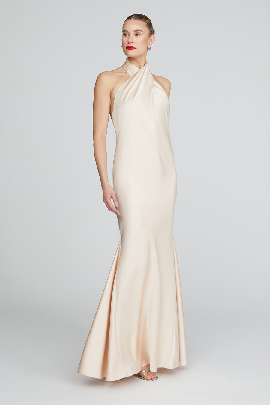 Halston Heritage Ninette Satin Gown