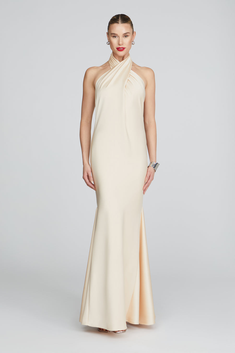 halston heritage Ninette Satin Gown