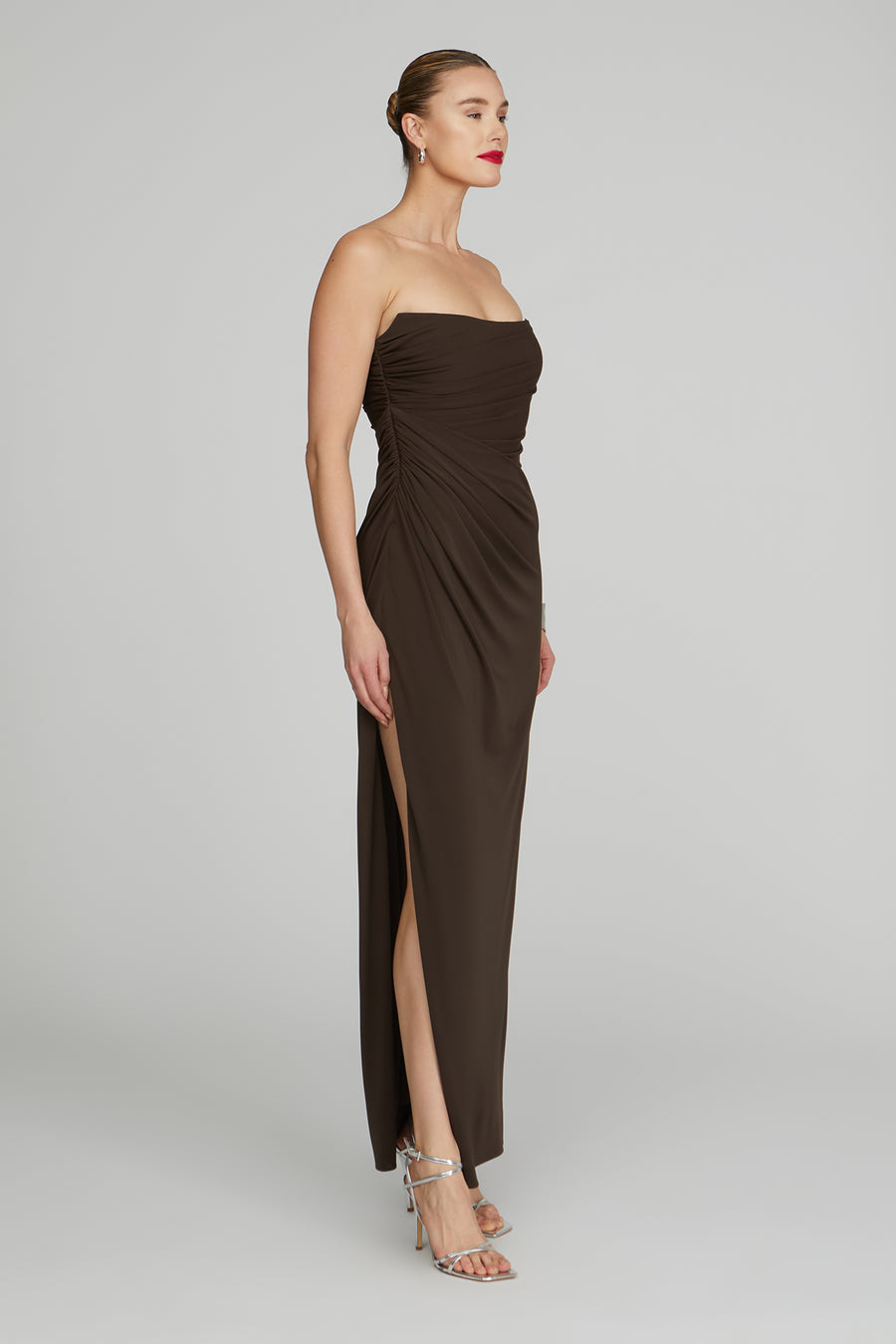 Halston Heritage Patrice Matte Jersey Dress