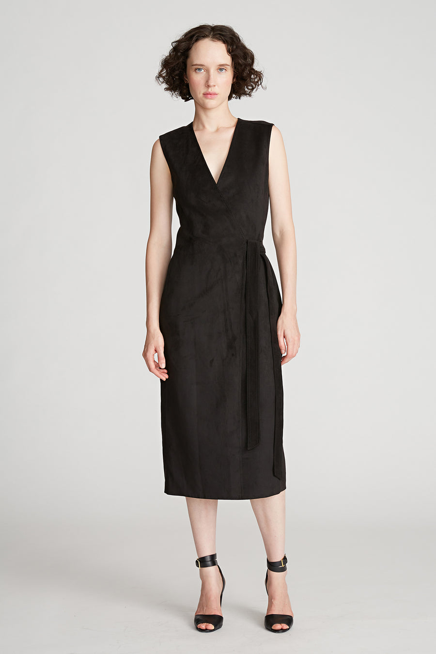 Halston Heritage Paulina Dress In Ultrasuede