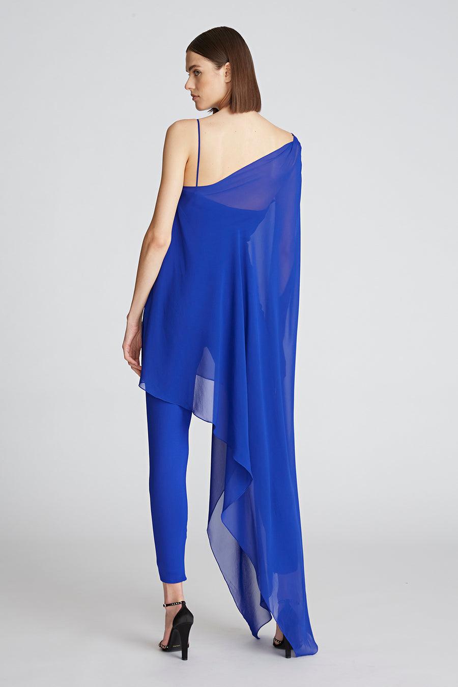 Halston Heritage Rayna Catsuit In Scuba/Chiffon