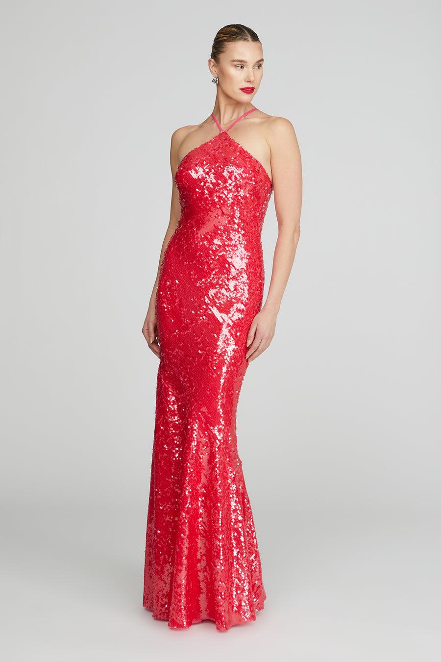 Halston Heritage Regine Sequins Gown