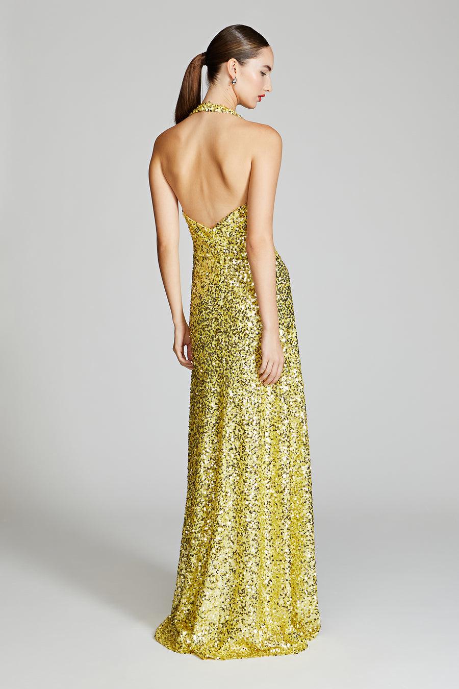 Halston Heritage Renata Sequins Gown