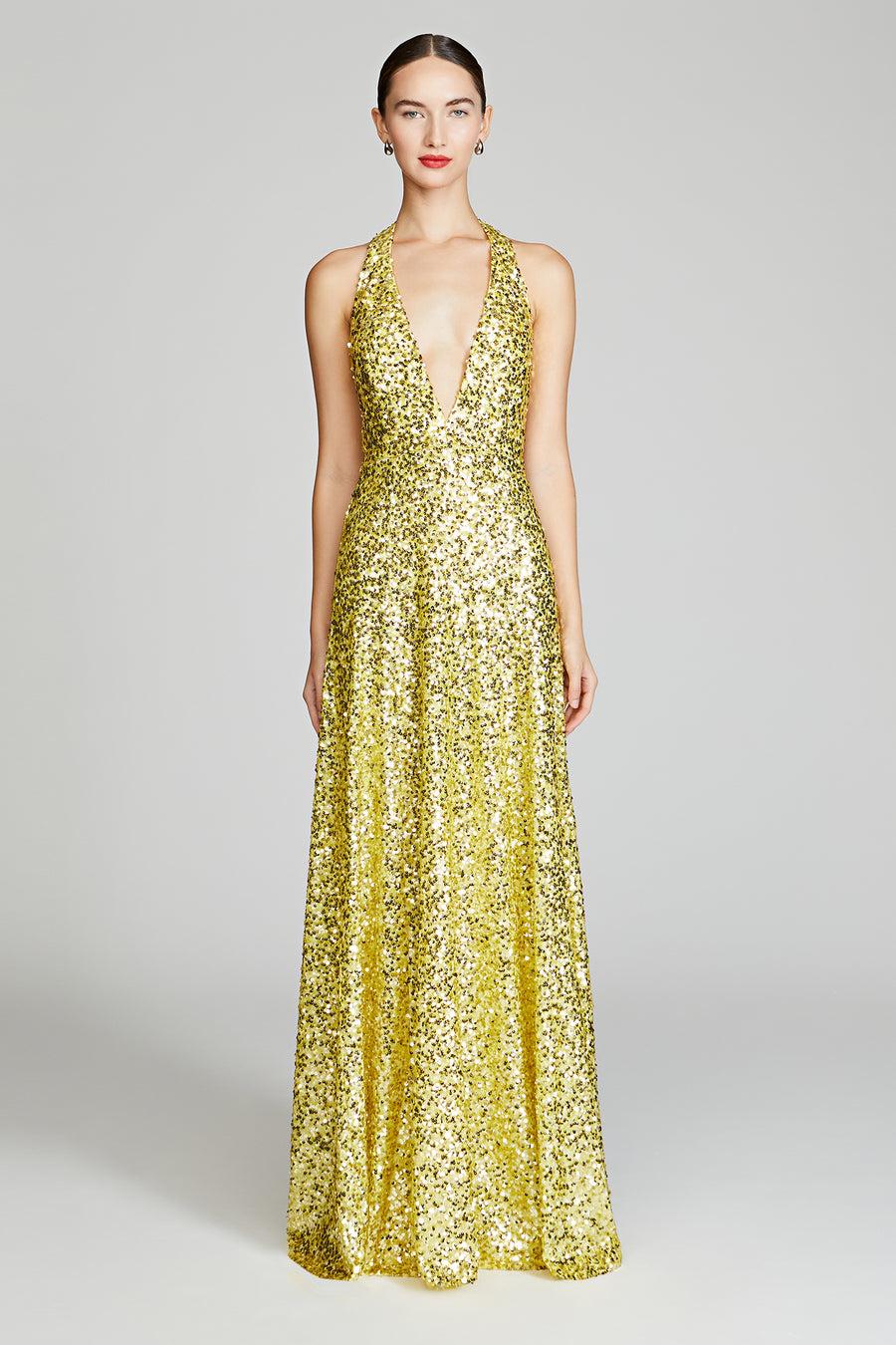halston heritage Renata Sequins Gown