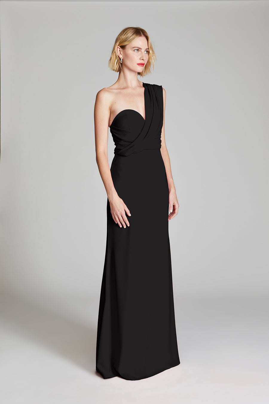 Halston Heritage Roselle Crepe Gown