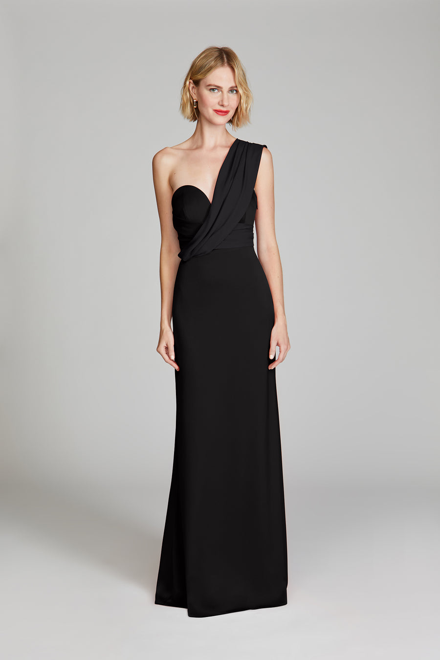 Halston Heritage Roselle Crepe Gown