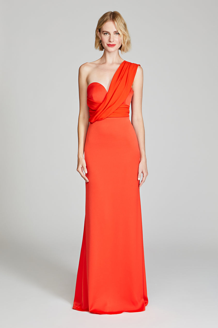halston heritage Roselle Crepe Gown