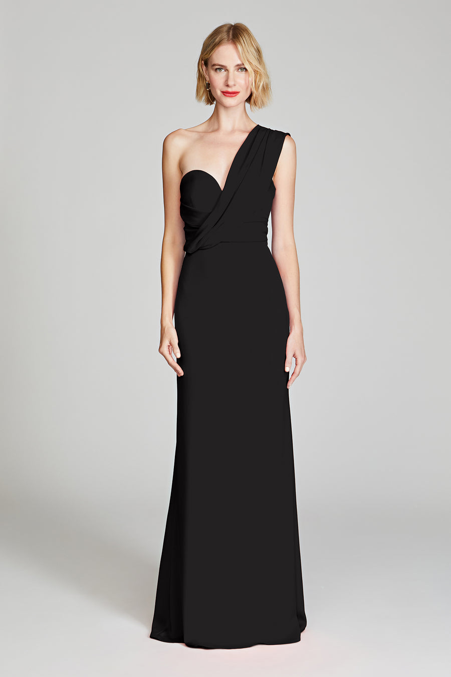 halston heritage Roselle Crepe Gown