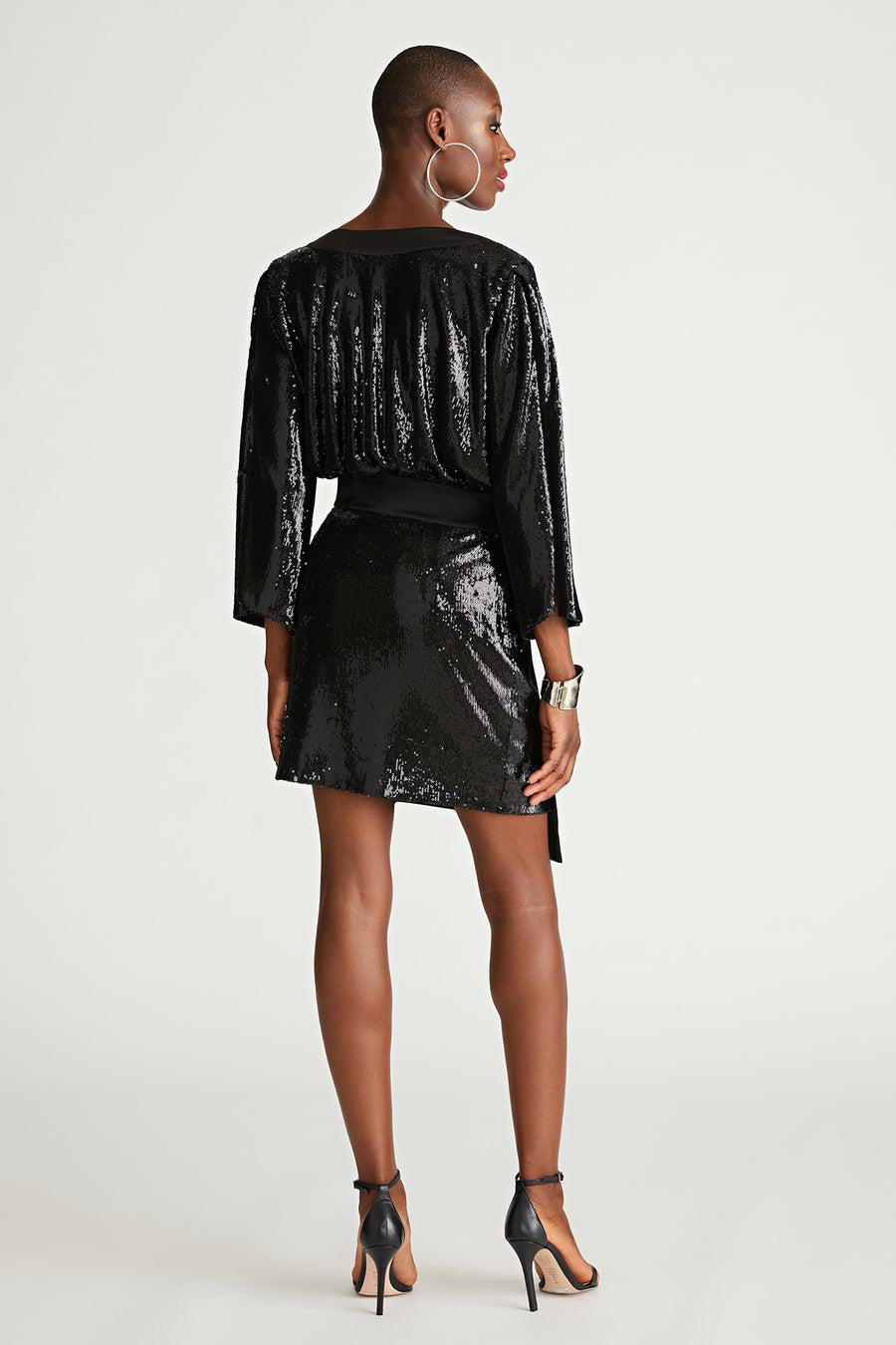 Halston Heritage Saga Dress In Sequin