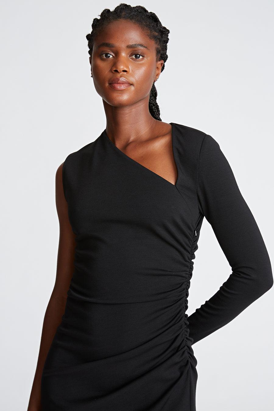 Halston Heritage Skyler Dress In Knit Suiting