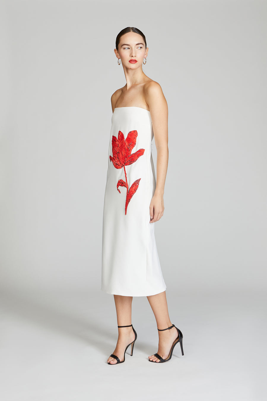 Halston Heritage Sylvie Crepe Midi